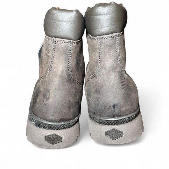 Palladium Men’s Leather Ankle Boots Size 8.5 Brown Lace-Up Waterproof Rugged - Picture 6 of 8